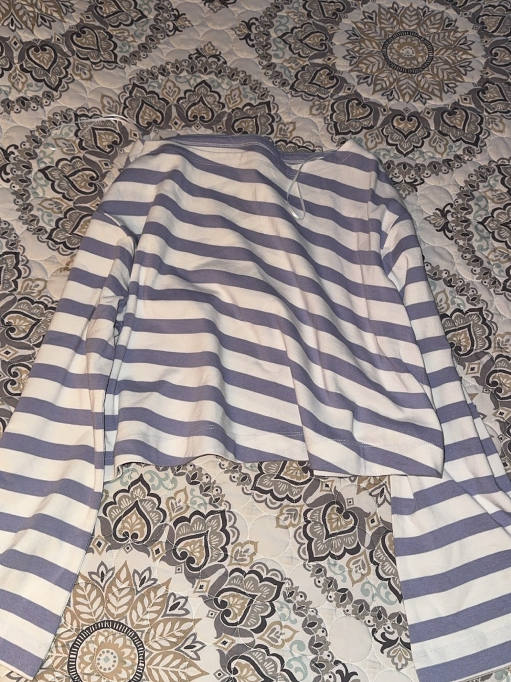 Maeve Striped Cropped Top